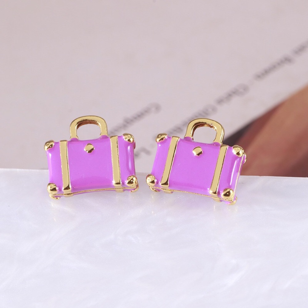 Kate Spade Purple Enamel Stud Earrings
